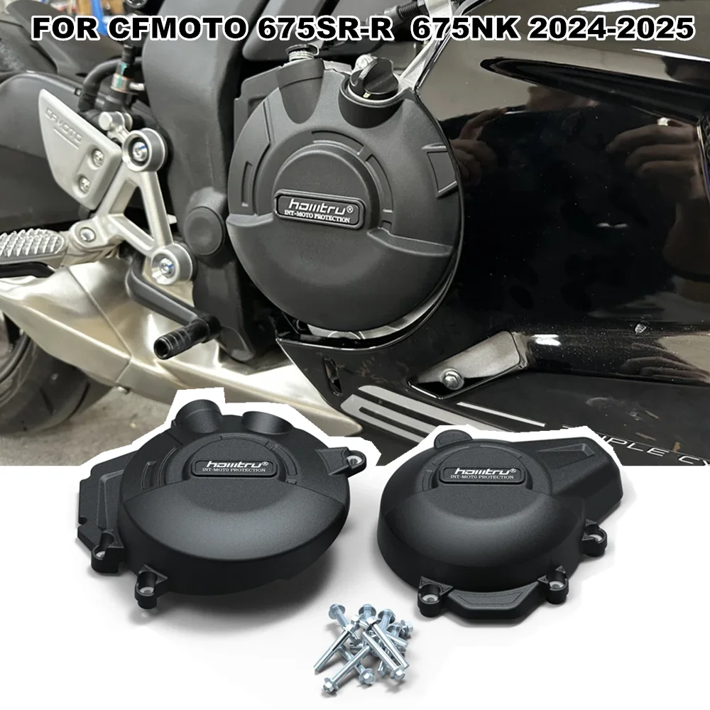 Motorcycle Engine Cover Sets Bonnet Protector Engine Cover For CFMOTO 675SR-R 675SR R 675NK 675 NK 2024 2025