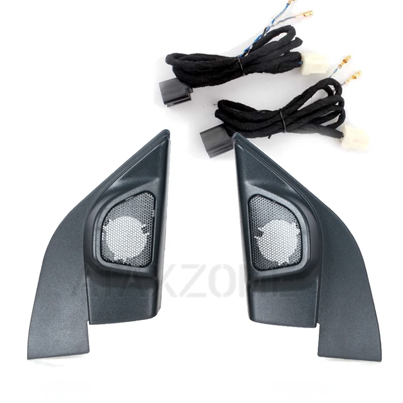 2pcs Audio Triangle Speakers Tweeter For Nissan Sunny Versa 2010 2011 2012 2013 2014-2018 Trumpet Head Speaker Cover