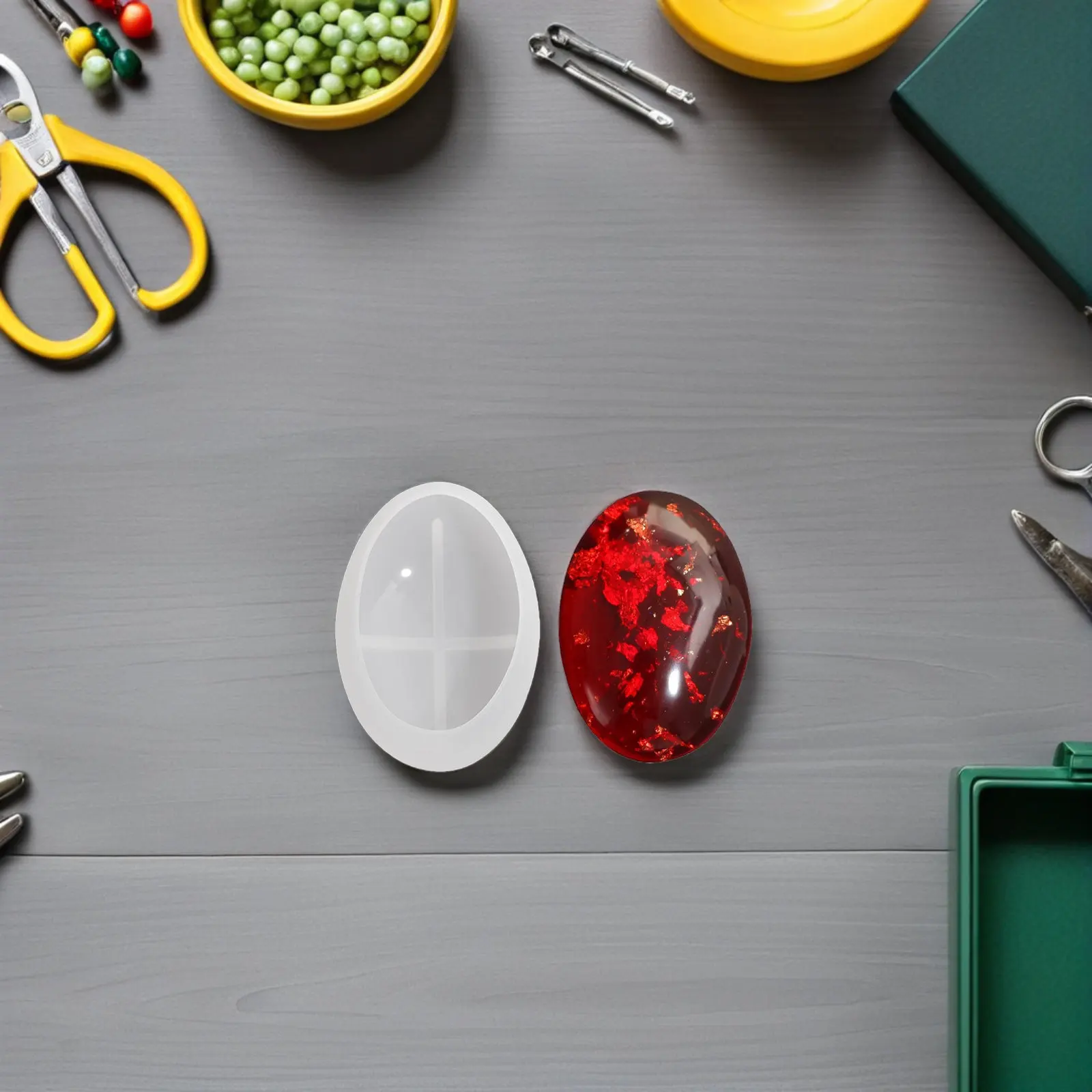 

3Pcs Pebble Resin Molds Silicone Stone Shape for Epoxy Casting DIY Jewelry Soap Candles Plaster Concrete Home Decor Crafts