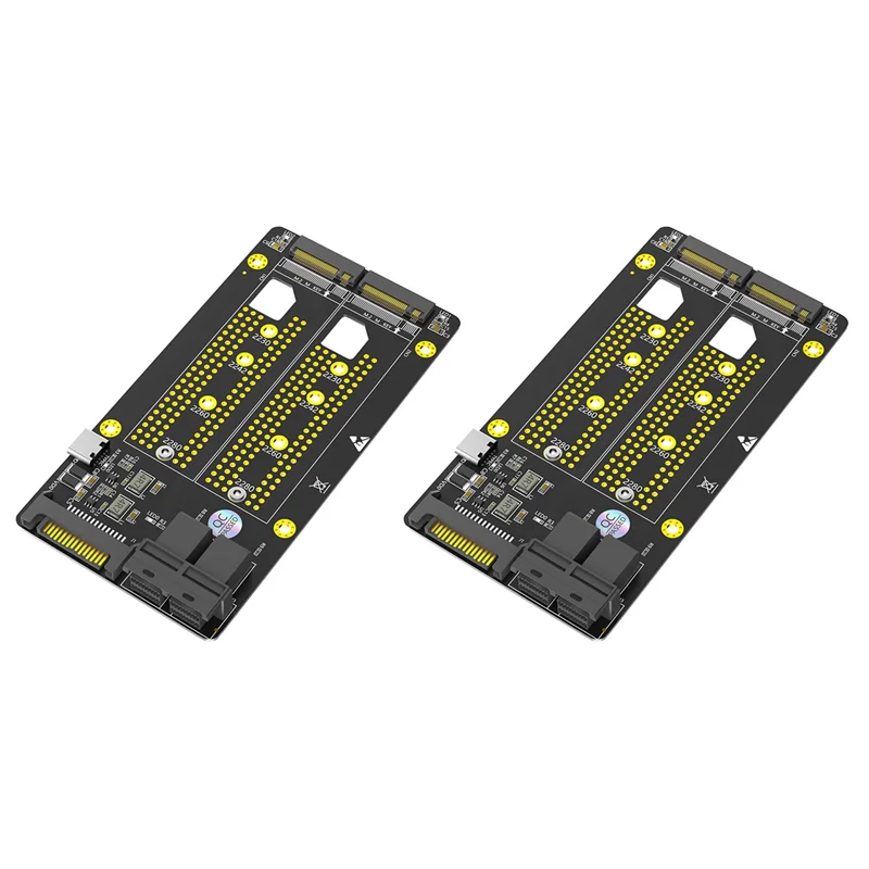 AM-2X الإصدار الجديد المزدوج M.2 NVME SSD إلى محول SFF-8643 المزدوج