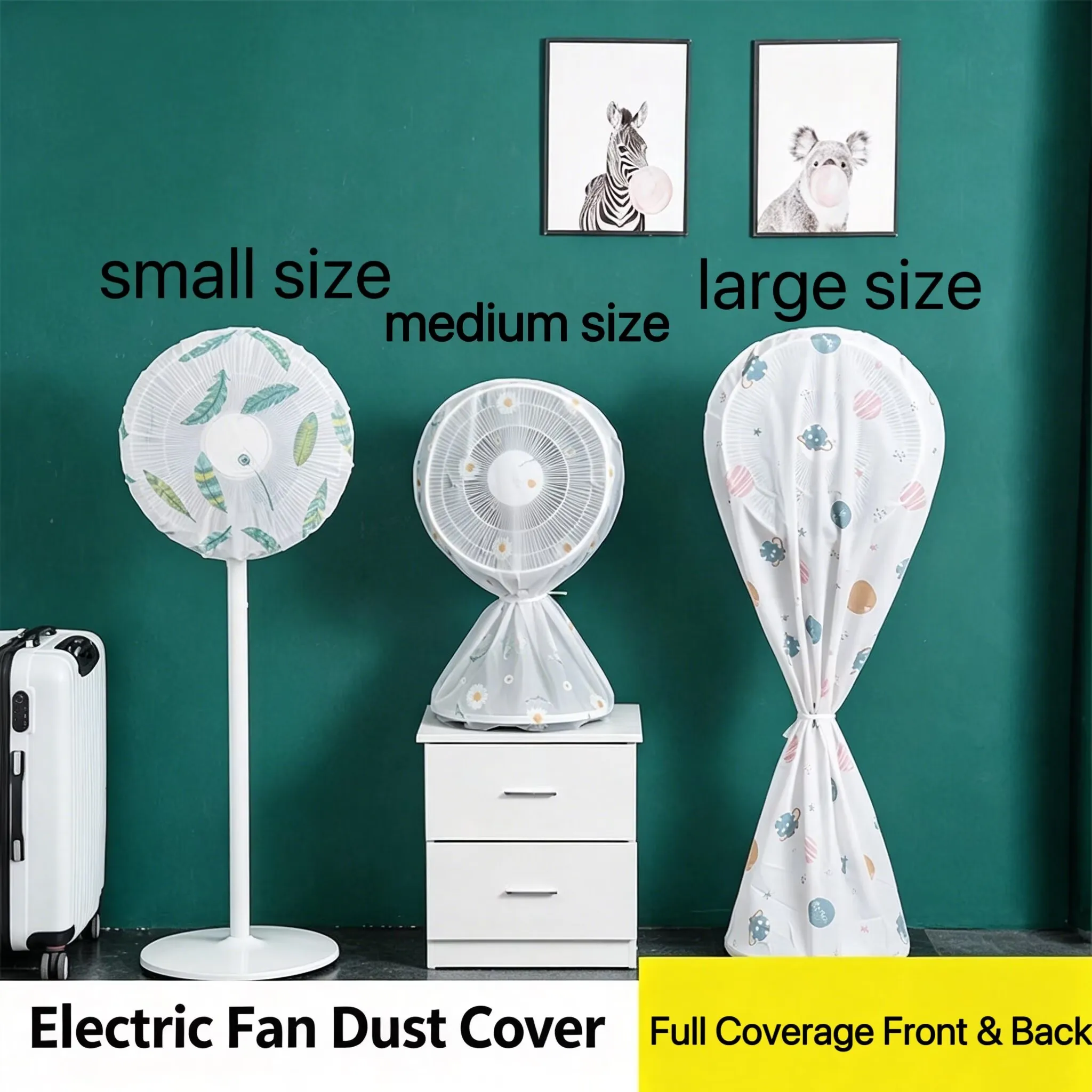 Portable Dustproof All-inclusive Electric Fan Dust Cover Household Floor Fan Cover Waterproof Protective Cover Accessories
