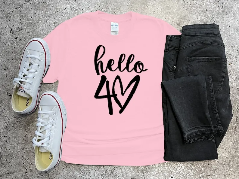 40th Birthday T-shirt, Birthday Gift, Funny Best Friends birthday, Birthday Gift for Women Gift 100% Cotton Fashion Streetwear