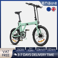 ENGWE P20 Electric Bicycle 250W Motor, 36V 9.6Ah Battery, 100KM Range, 18.5kg Lightweight, Hydraulic Disc Brake E-Bike