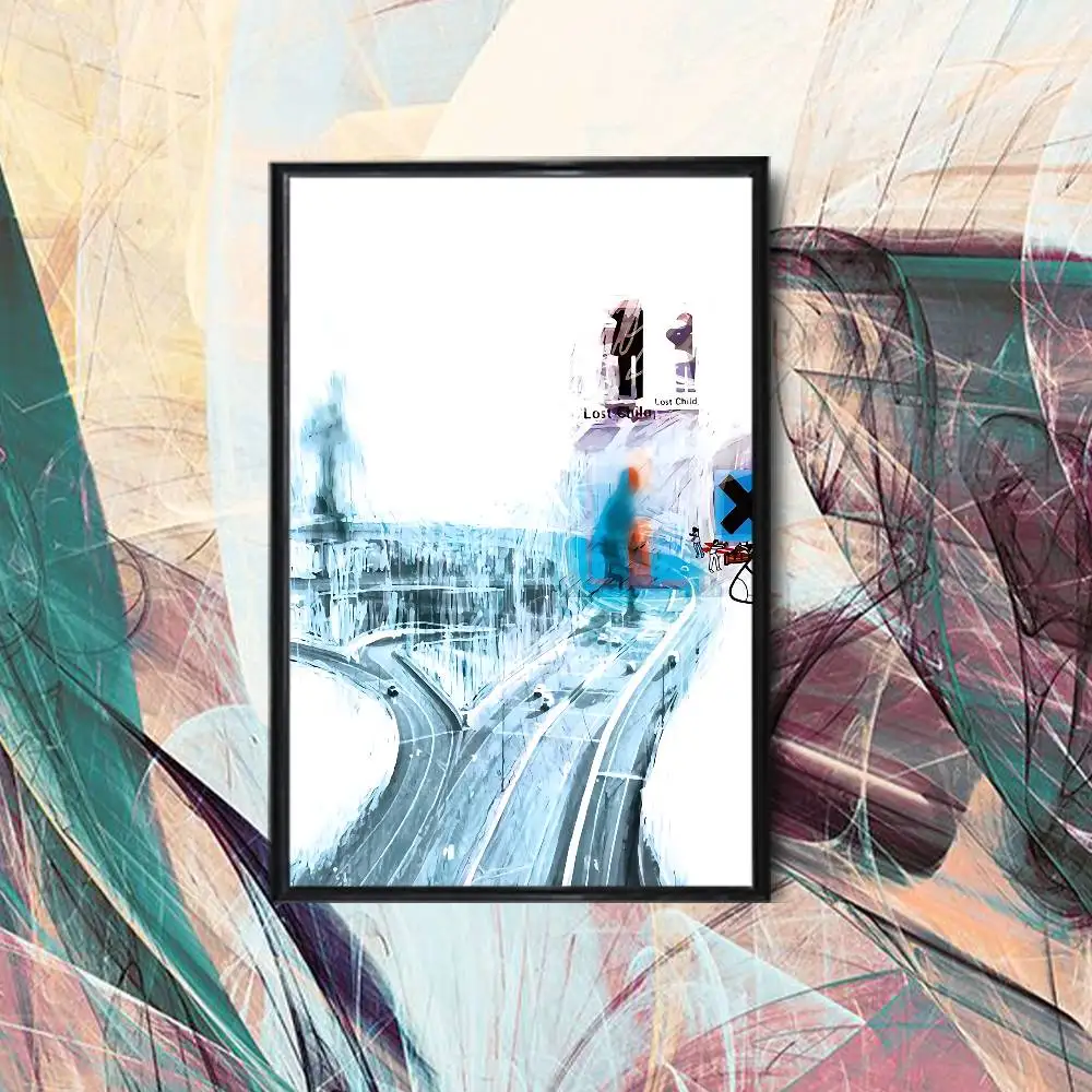 OK Computer Thom Yorke Radiohead Poster Prints Wall Art Picture Painting Gift Living Room Restaurant Bar Large Dec Sticker