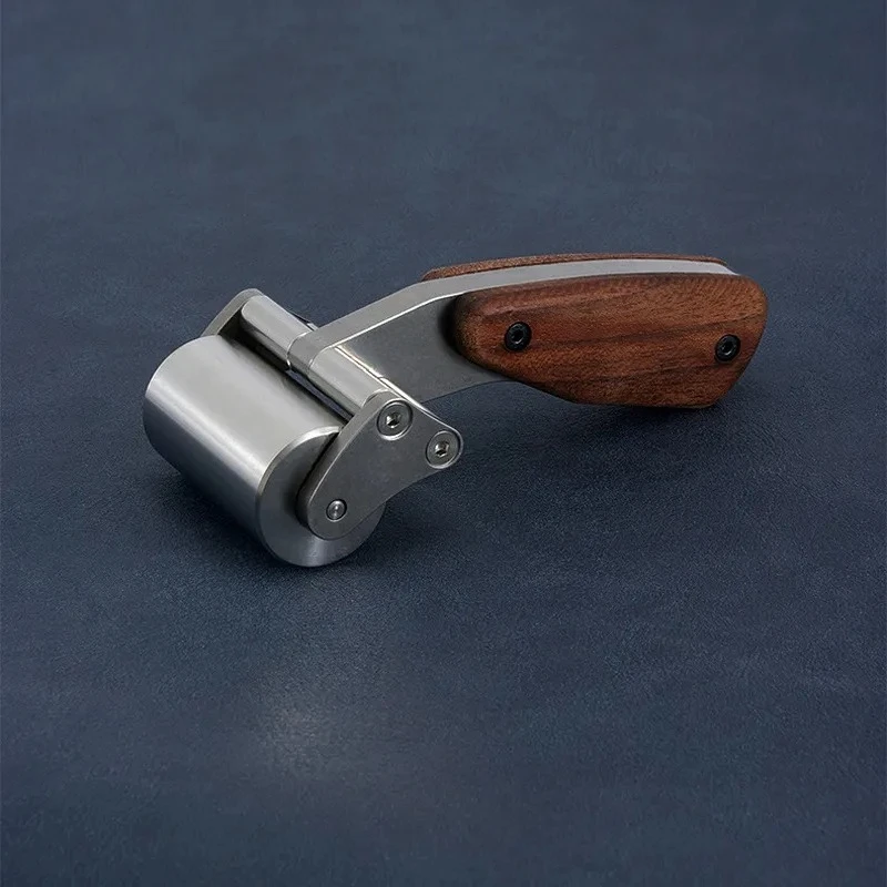 For Heavy Duty Stainless Steel Leather Roller 60mm 630g DIY Handmade Craft Tool for Sewing Pressing and Smoothing Projects