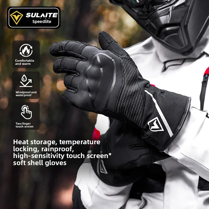 

Locomotive Riding Gloves Anti-drop Windproof Winter Motorcycle Fleece Warm Knight Motorcycle Gloves winter motorcycle gloves