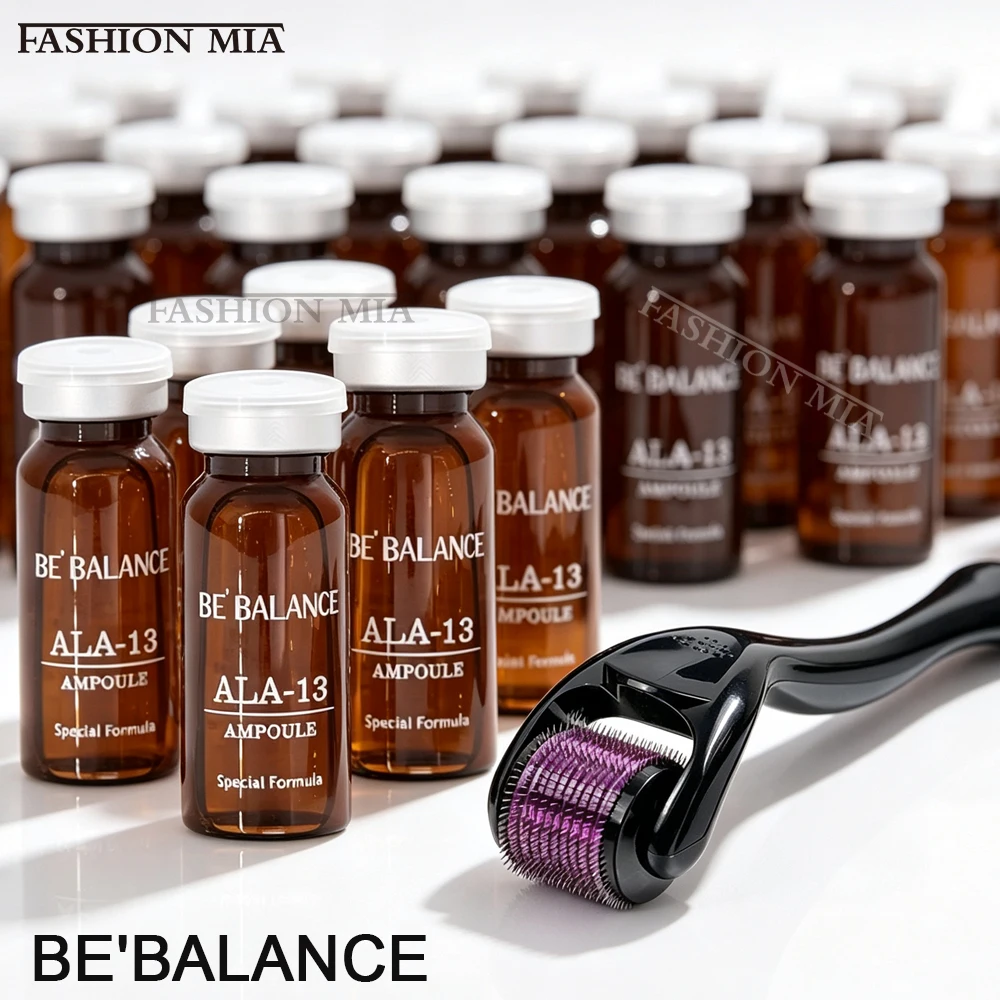 Korea 10ml*5 vials 0.3mm Microneedle Hyaluronic acial Ampoule Skin Booster Moisturizing Rejuvenate Facial Essence Skin Care Kit