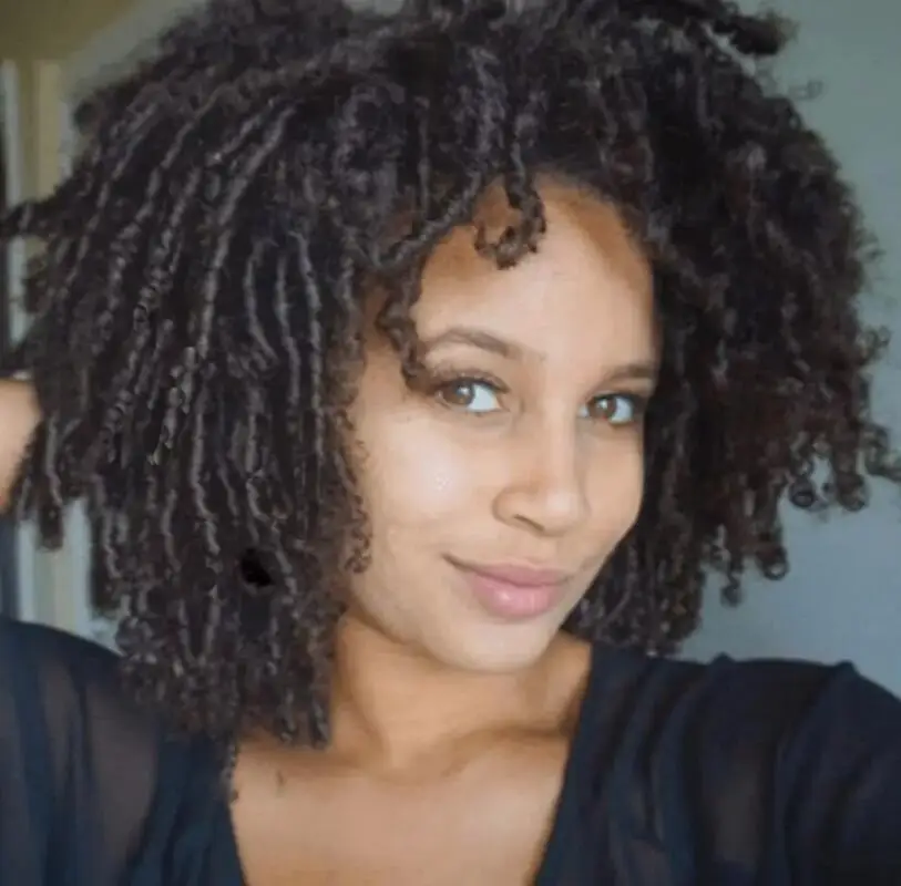 Perruque afro bouclée Dreadlock pour femmes noires, perruque torsadée courte