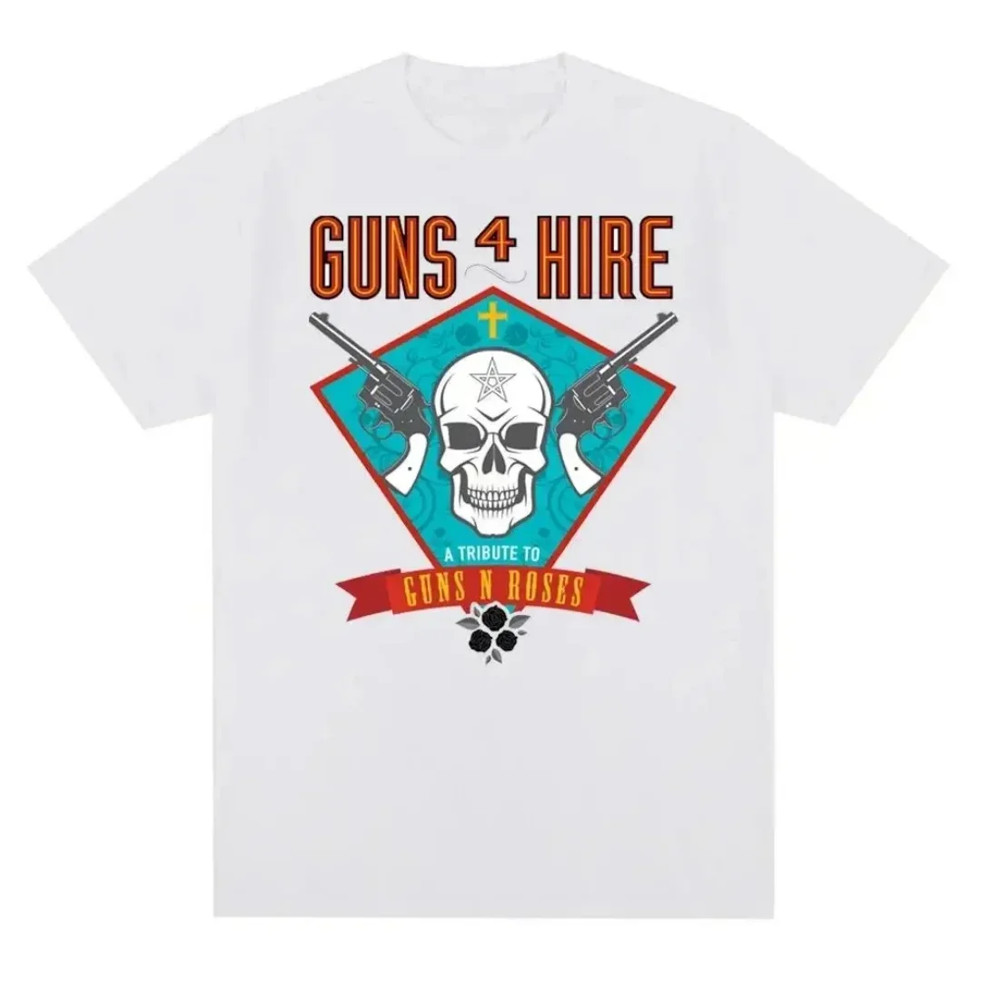 2026 Summer Fashion Guns N Roses Graphic T Shirt Vintage Rock Style Streetwear Short Sleeve Summer Casual Crew Neck T-shirt - view 6