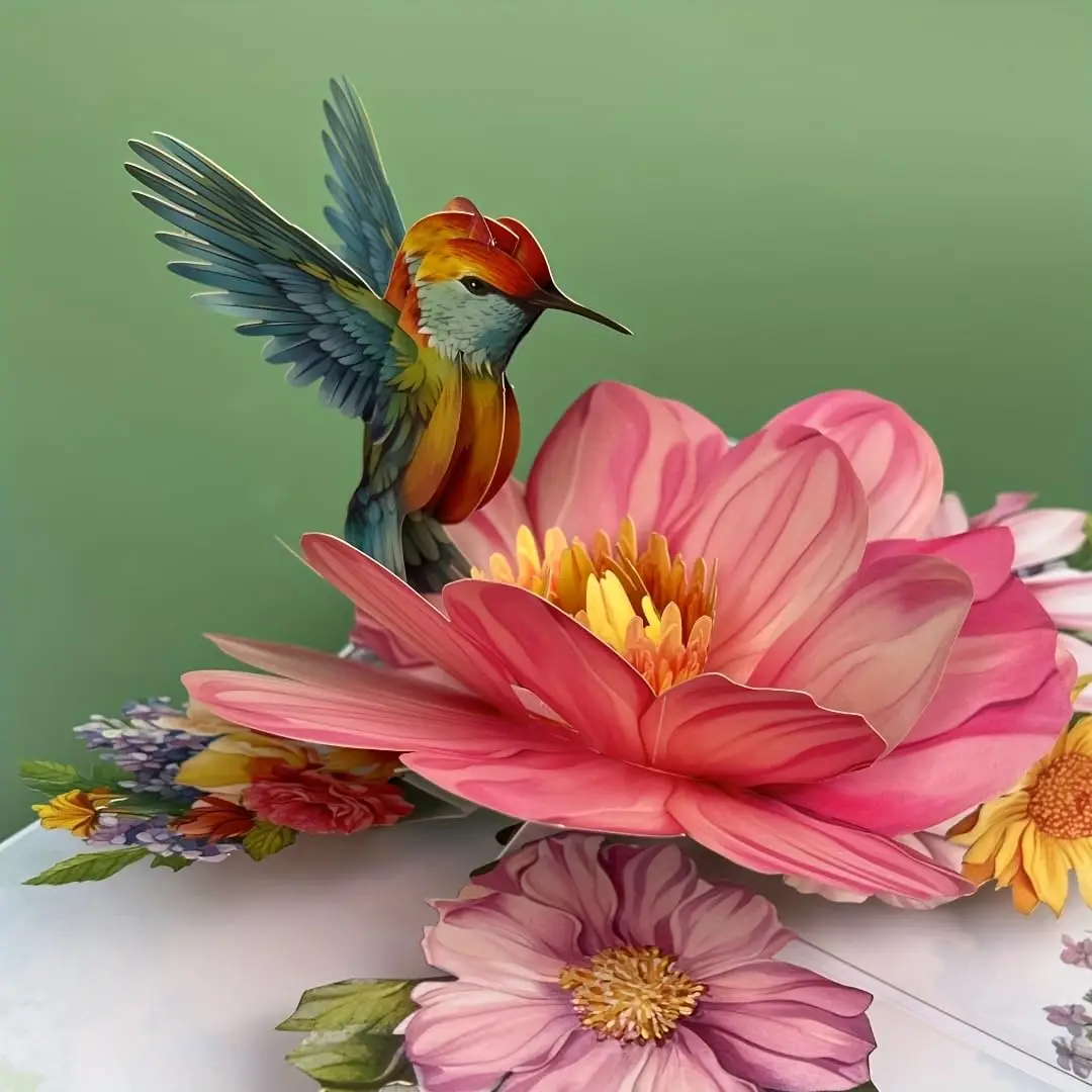 3D Pop-Up-Blumen-Grußkarten, Hochzeitskarte, Jahrestag, Erntedankfest, Valentinstag, Geburtstagsgeschenk, Dankeskarte, handgefertigte Karten