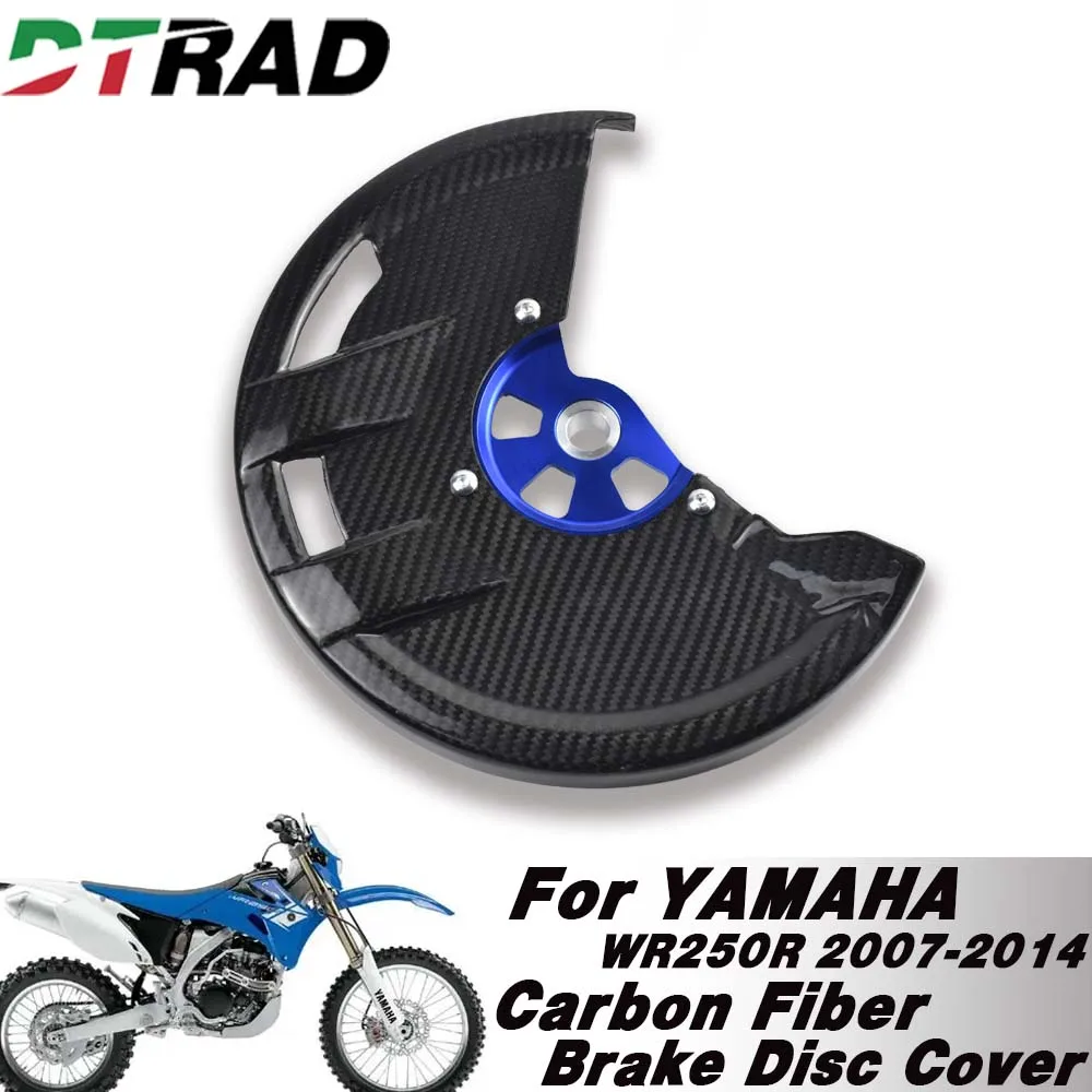 

For YAMAHA WR250R 2007-2014 Motorcycle Front Brake Disc Guard Protector Cover Carbon Fiber Modified Accessories 17mm Inner Hole