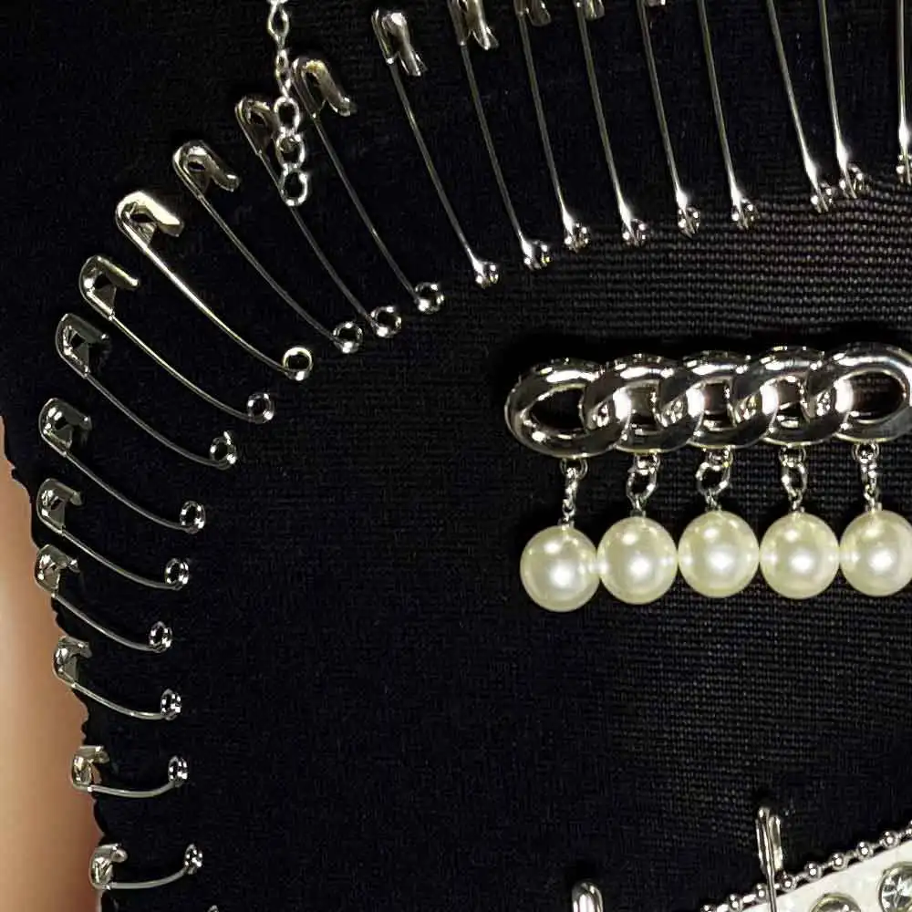 เสื้อสไตล์คาวาอี้ กรันจ์ ยุค Y2K 90s อีโค อีโม พร้อมสายโซ่รูปหัวใจ ฮิปฮอป วัยรุ่น กอธิค เดรส เข็มขัด พังก์ร็อก อีเกิร์ล ทำมือ ฮาราจูกุ DIY โกธ