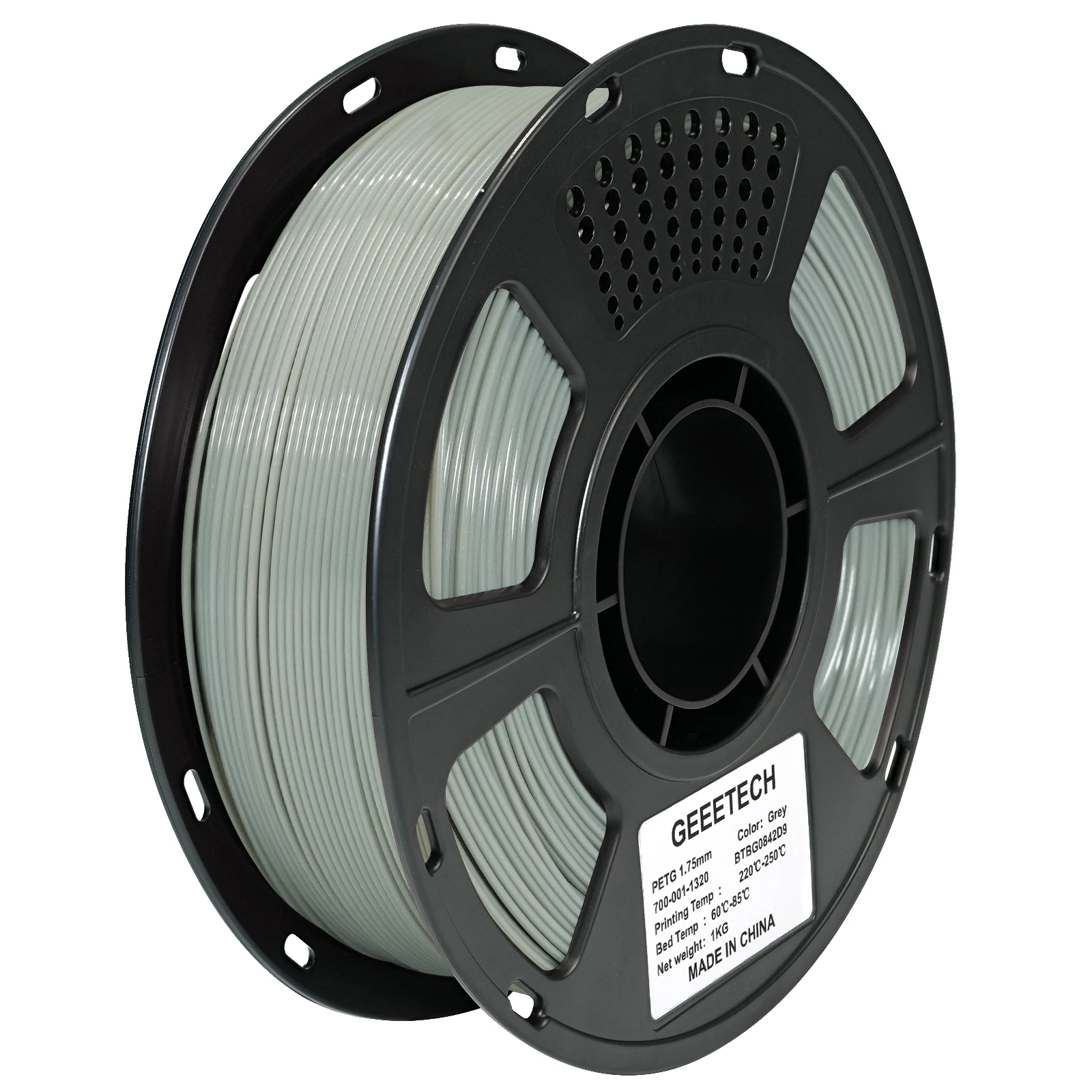 GEEETECH Filamento PETG 3D Resistente 1.75mm 1kg – Alta Resistenza, Bassa Deformazione, Senza Intasamenti ±0.03mm, Bobina Sigillata Sottovuoto per Creality Bamb