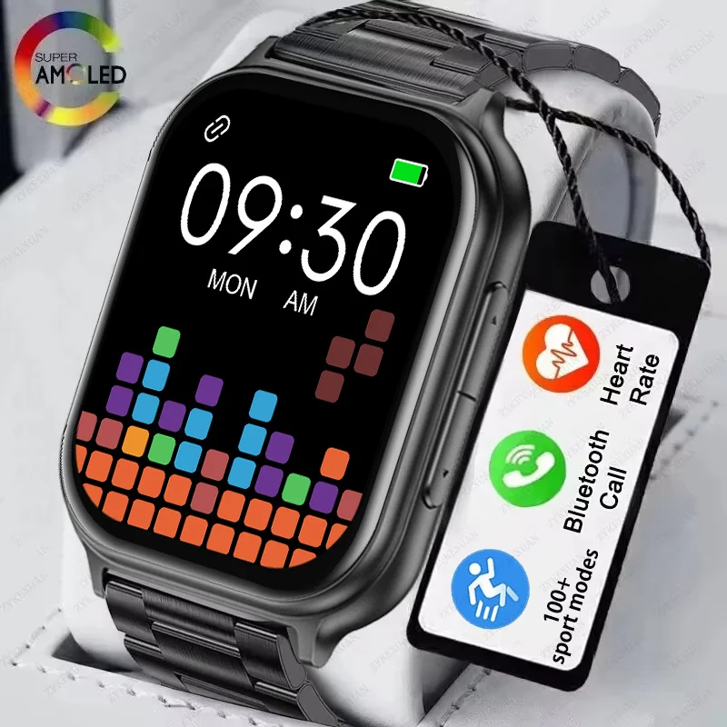 

2026 Новые мужские часы 5, Bluetooth-вызов, GPS-слежение, пульс, кислород в крови, IP68, водонепроницаемый, спортивный, фитнес, умный браслет, унисекс