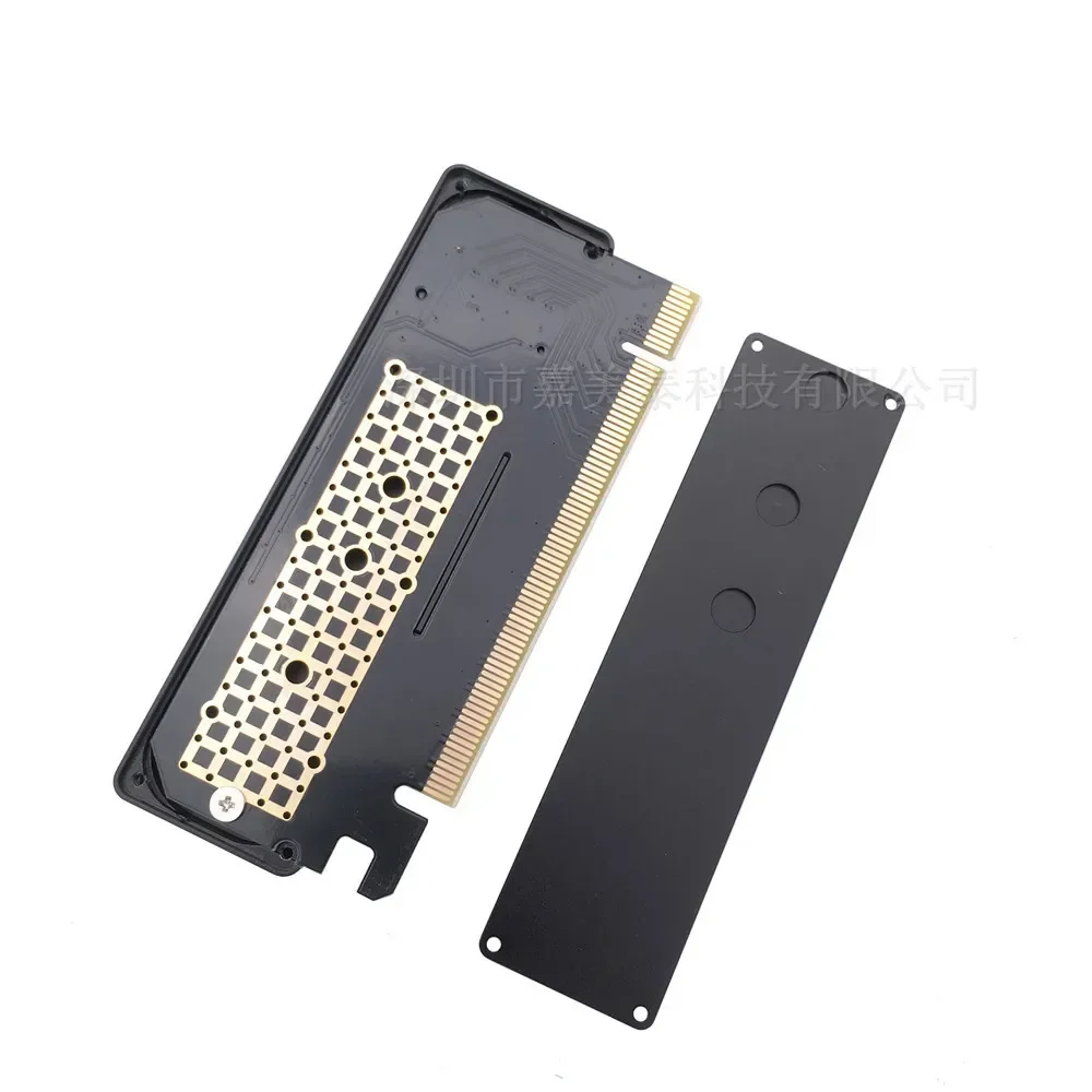 NGFF NVME 어댑터 카드, M.2-PCI-E 3.0 16X 컨버터 라이저, 하드 드라이브 박스 포함 알루미늄