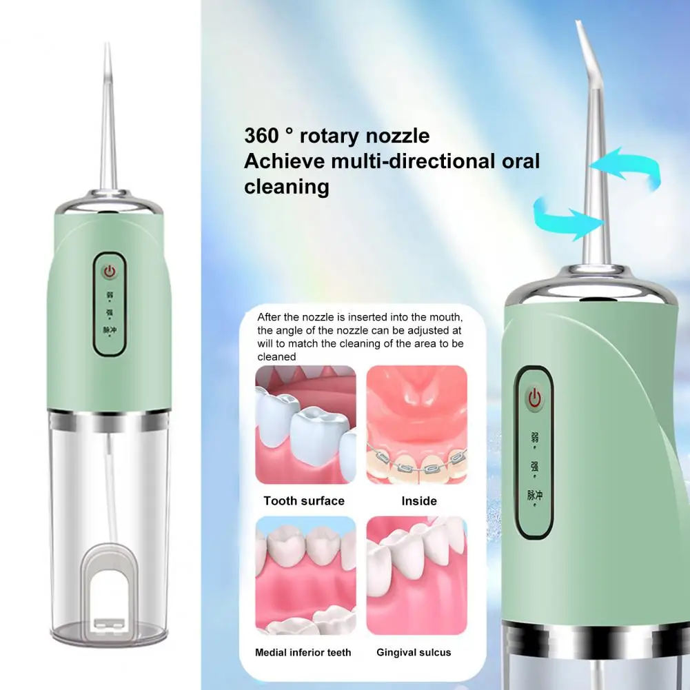 Durable Oral Irrigator High Pressure Wide Application Oral Water Flosser Irrigator  Mini Teeth Water Sprayer for Male