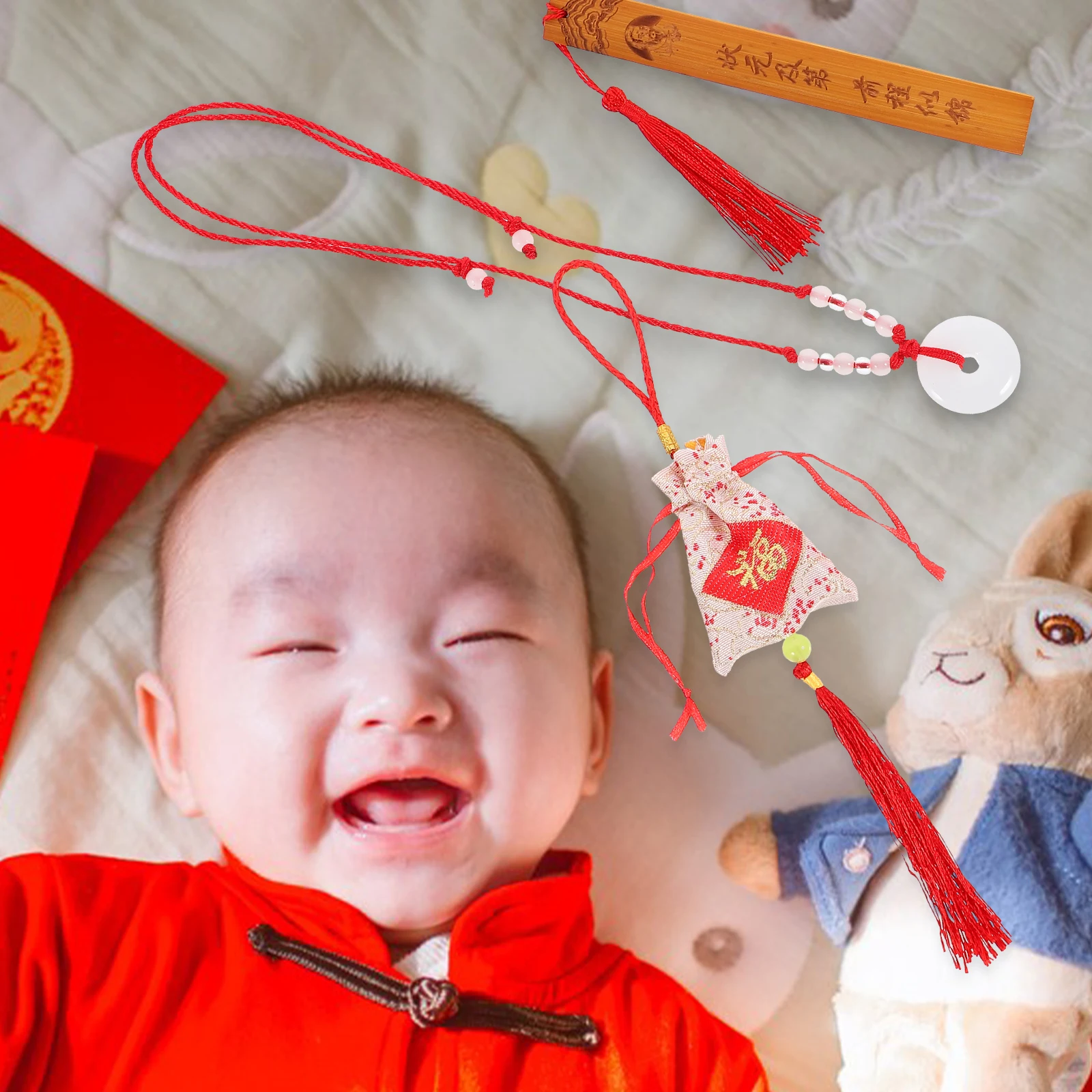 1 مجموعة مقاومة للاهتراء الطفل عالية الجودة دائم النمط الصيني ديكور المنزل هدية لطاولة عيد ميلاد الرضع اللعب رمز محظوظ