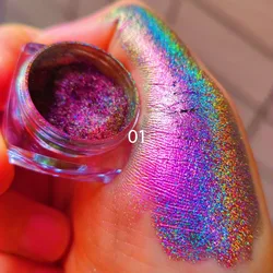 Infinite Chrome Laser Eyeshadow Pigment Rainbow Eyeshadow Powder Light Change Holographic Eyeshadow Pigment Glitter