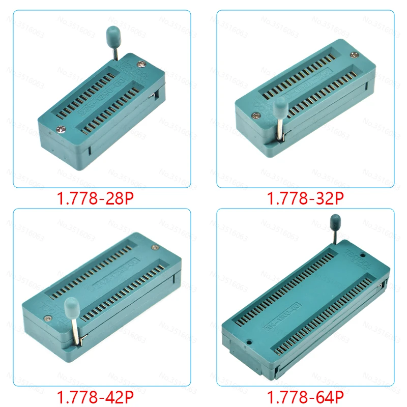 1PCS 28/32/42/56/64 pin IC SOCKET 1.778MM pitch DIP CHIP TEST HOLDER Adaptor 28P/32P/42P/56P/64P