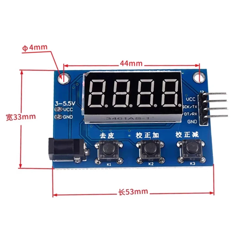 Load Cell HX711 AD Module Weight Sensor Digital Display Electronic Scale Weighing Pressure Sensors for arduino
