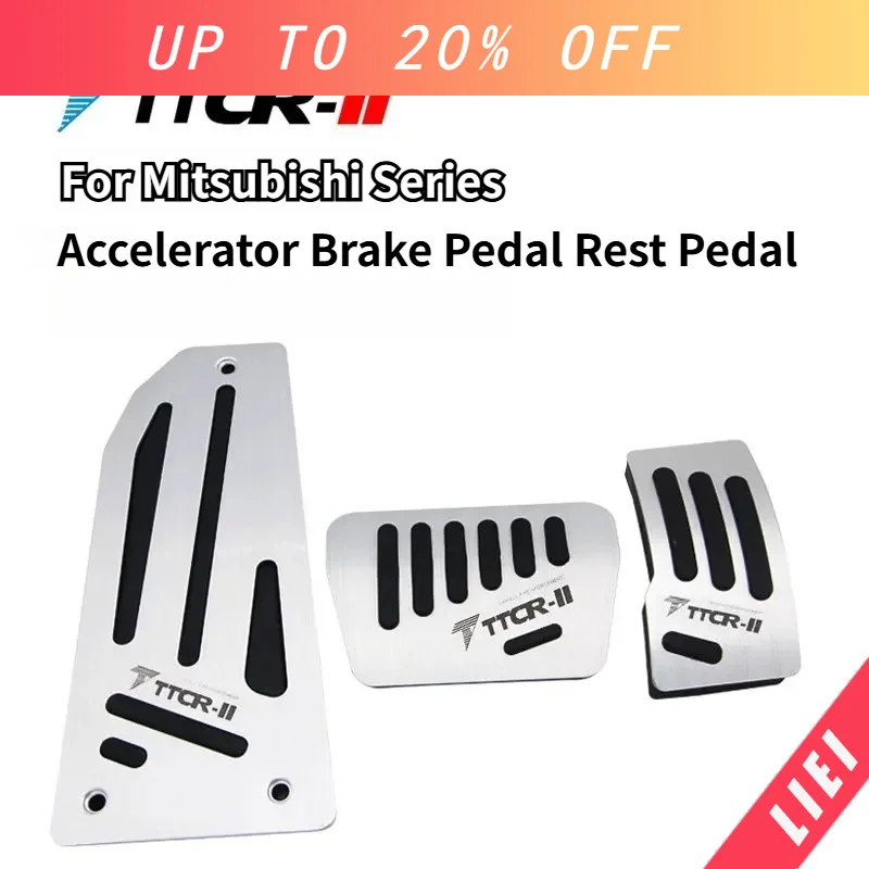 Pedal de apoio para acelerador e freio LIEI para Mitsubishi Lancer EX, acessórios de modificação interior do carro, instalação sem perdas