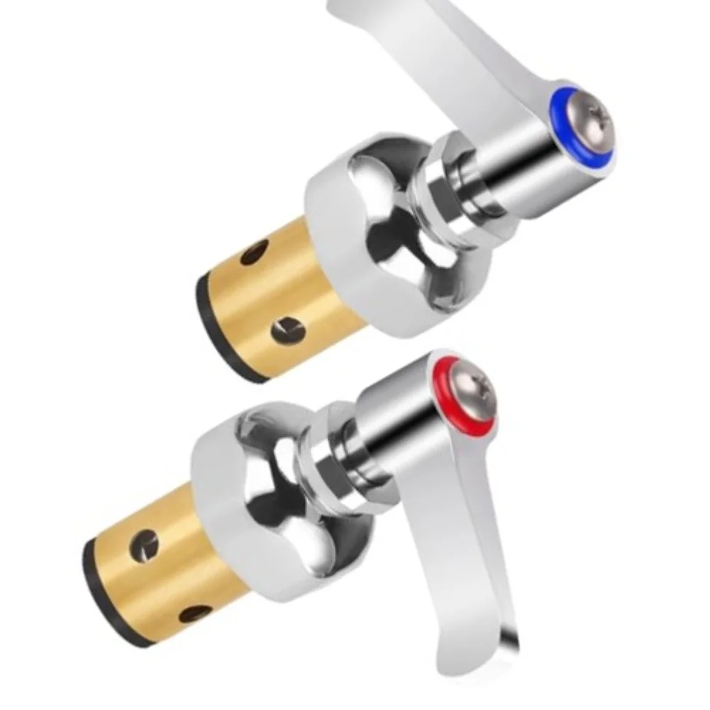 Replacement Brass Hot Cold Spindle Assembly for T&S Faucets Matches 002713-40 and 002714-40 For Stem Specifications