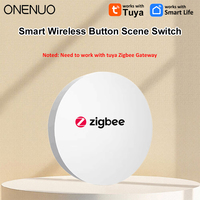 Smart Zigbee Button Scene Switch Voice Control Tuya Wireless Button Smart Life App Zigbee Devicesfor Smart Home Remote Control