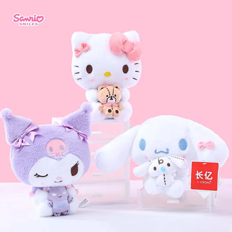 

Аниме мультфильм Sanrio Hello Kitty Cinnamoroll Kuromi плюшевая кукла PP хлопковая подушка Kawaii кукла подушка праздничный подарок