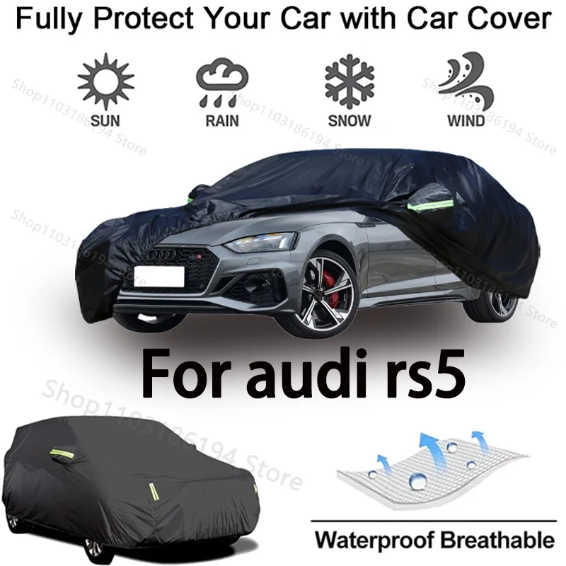 

Full Car Cover For Audi RS5 Outdoor Protective Gear-Snowproof, Sunshield, Waterproof and Dustproof Automobile Accessories