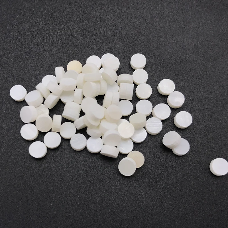 Incrustations De Nacre Blanche 6mm Pour Manche De Guitare – Lot De 20 Points De Frette