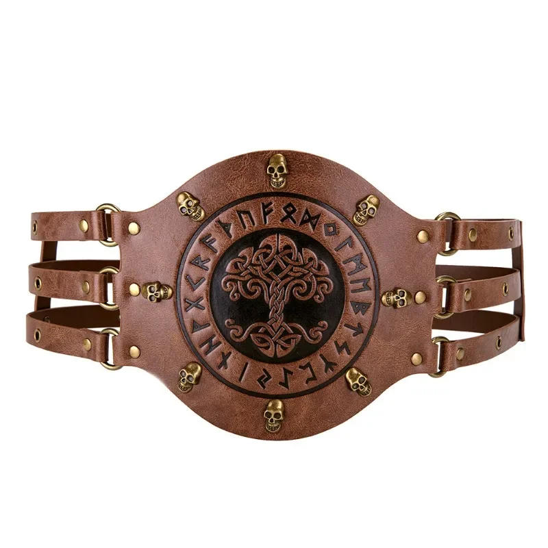 

European Medieval Vintage Embossed Ladies Decorative Wide Belt Punk Waist Seal