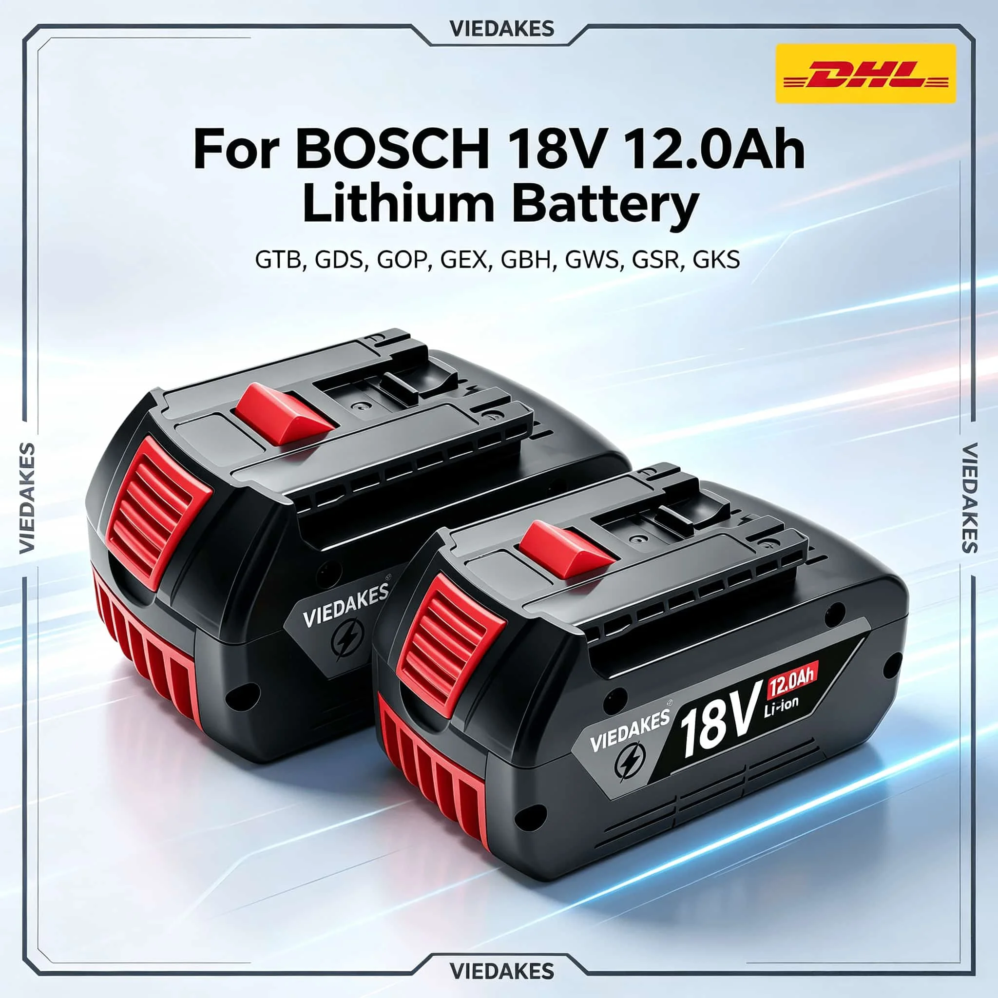 

18V For Bosch Battery GBA18V4.0 10.0Ah Applicable GBH18V GSR18V-55, Reliable Spare Cell for Bosch 18V Drill Tools