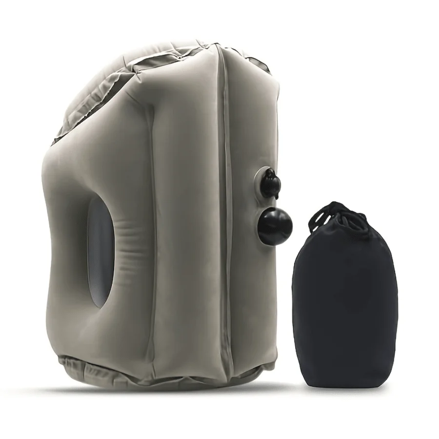 Neck Support Pillow, Inflatable Travel Pillow, Inflatable Neck Pillow Suitable For Sleep, Supporting The Head, Neck, And Lumbar Spine. Suitable For Airplanes, Cars, And RVs. Foldable For Storage, For Camping