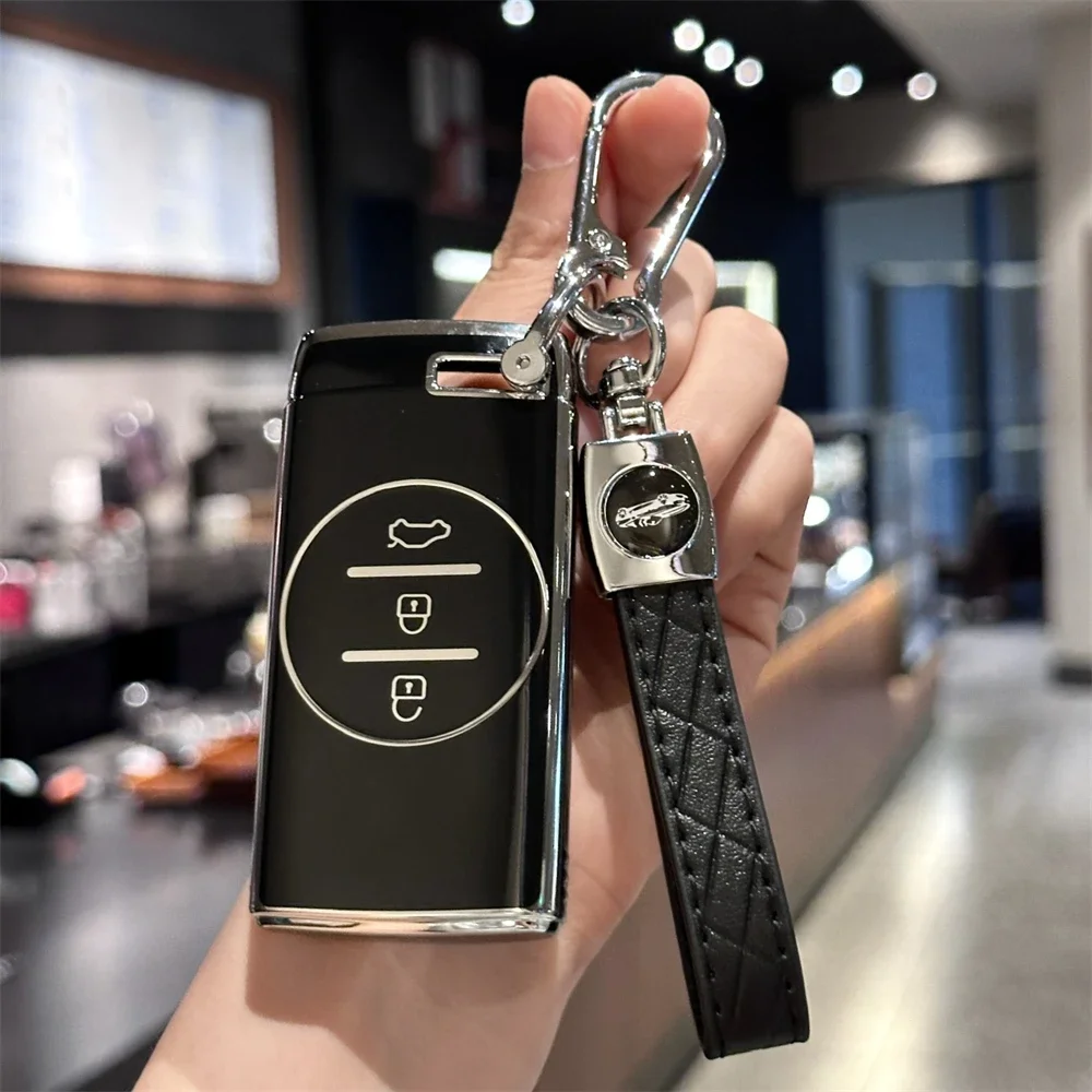 

Key FOB Cover With Car Keychain For Chery Tiggo 7 Pro 8 Pro Exeed Tiggo 2 3x Arrizo 5 Pro Gx 5x EQ7 Tiggo 4 Car Accessories