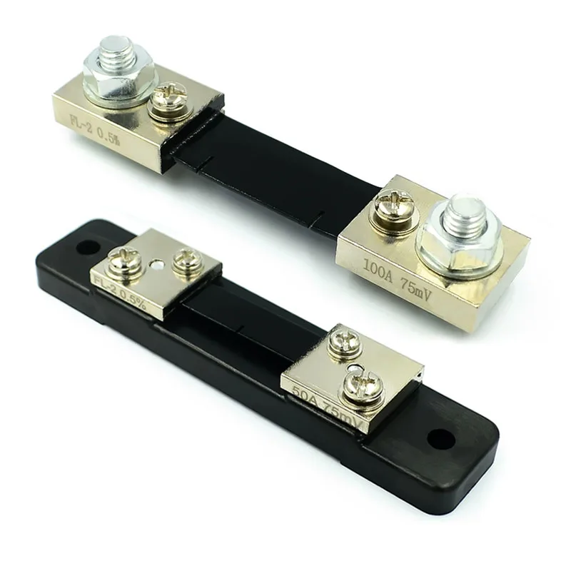 1pcs External Shunt FL-2 50A 100A 75mV Current Meter Shunt Resistor for Digital Ammeter Amp Voltmeter Wattmeter