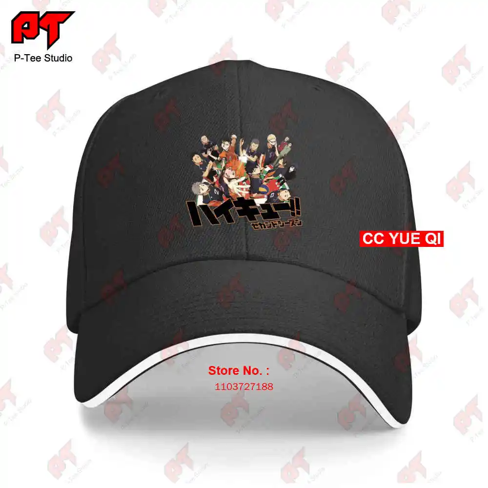 Camiseta De Anime La Estrella Del Campeonato Voleibol Haikyuu Baseball Caps Truck Cap 1EOO