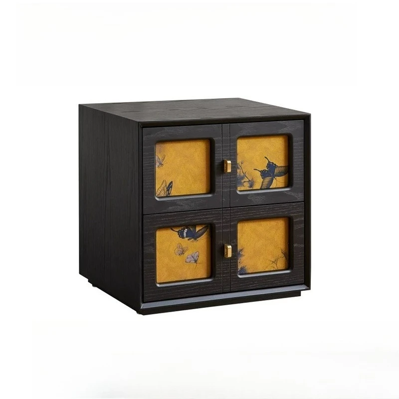 

Medieval style solid wood chest cabinet, card door cabinet, living room TV cabinet against the wall, storage cabinet, bedroom