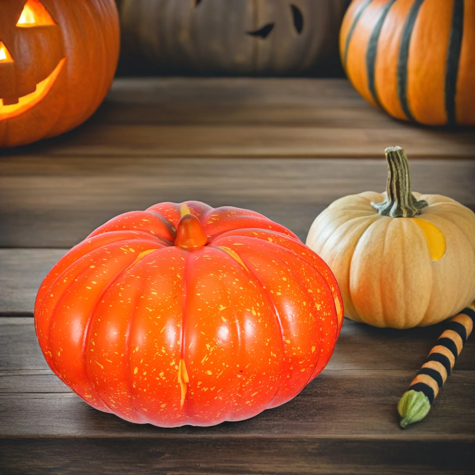 

Artificial Foam Pumpkins Realistic Simulation Vegetable For Halloween Thanksgiving Table Decor Harvest Party Home Kitchen