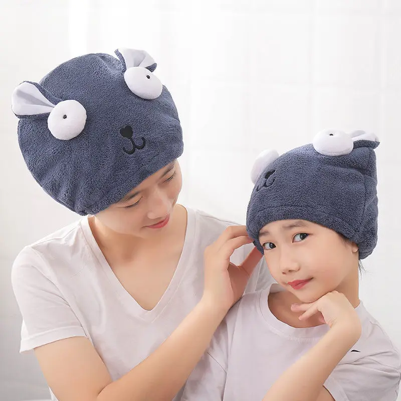 Quick Dry Hair Towel Cap for Ladies and Children, Super Absorbent Headscarf, parent-child Shower Cap, Wrap Headscarf Su