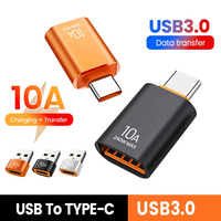 USB 3.0 10A USB A To USB C OTG Adapter Type C to USB Converter USB 3.0 Adapter For Xiaomi 12 MacBook USB To Type C OTG Connector
