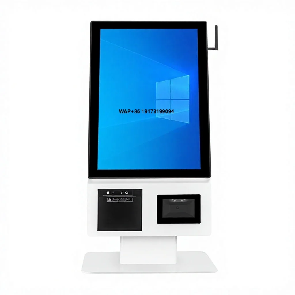 Junrong Z828 215-Inch Self-Service Cash Register Retail Convenience Store Supermarket POS All-in-One Receipt White/Black Windows
