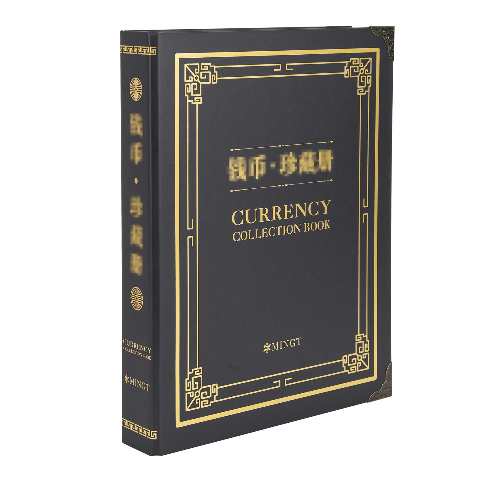 ألبوم أوراق شجر فضفاضة مكون من 3 فتحات مكون من 50 قطعة من كتاب جمع الأوراق النقدية بسعة كبيرة لجمع الأموال الورقية والطوابع #1