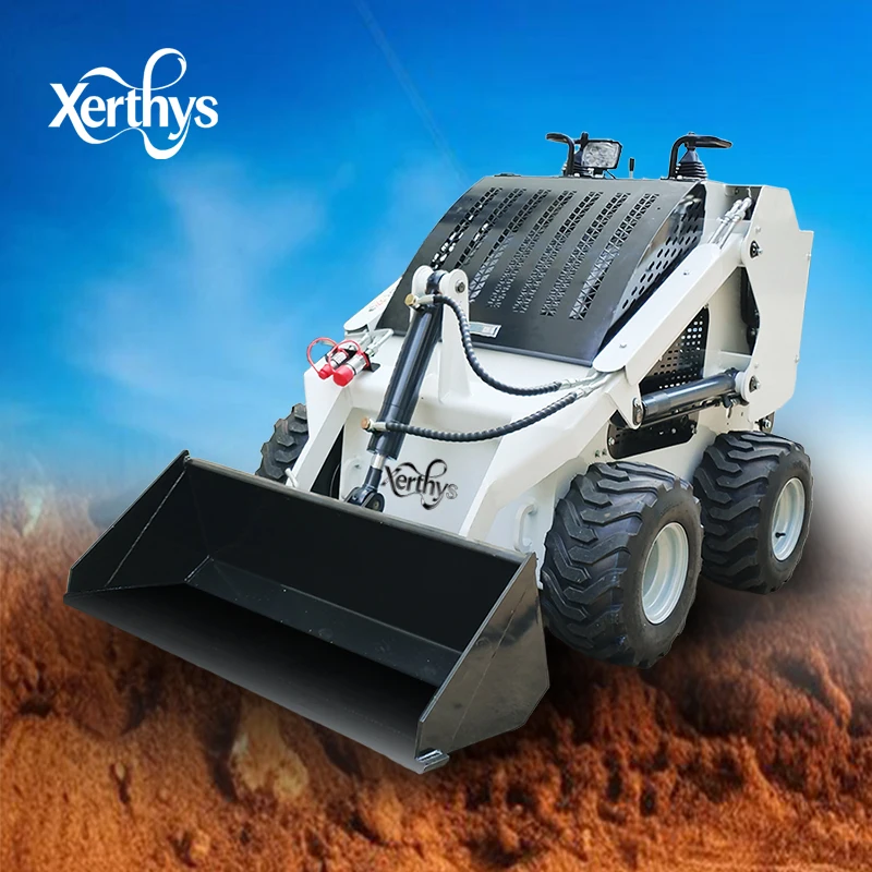 Carregador deslizante econômico agrícola CE EPA Mini Skid Steer Loader para venda entrega rápida Skid Steer Loader com acessórios