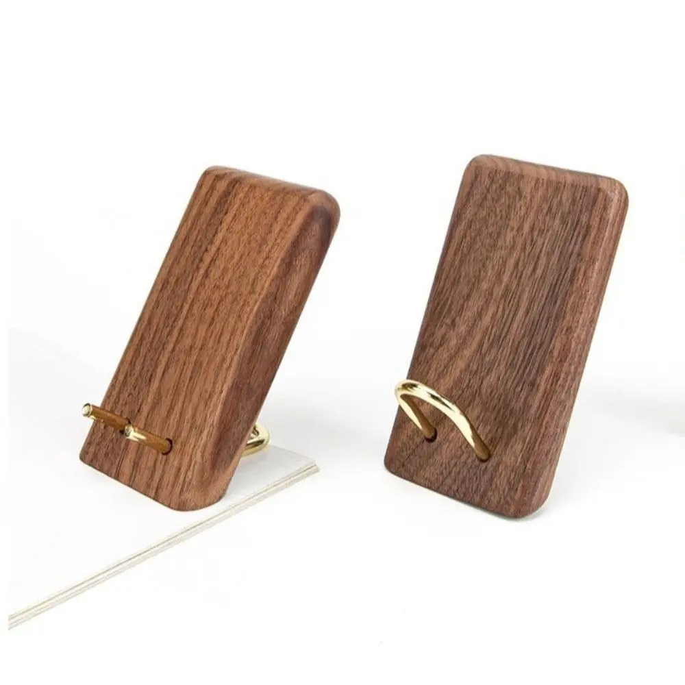 Wooden Lazy Phone Stand Vintage Convenient Charging Smartphone Support Bracket Multifunction Universal Small Tablet Holder