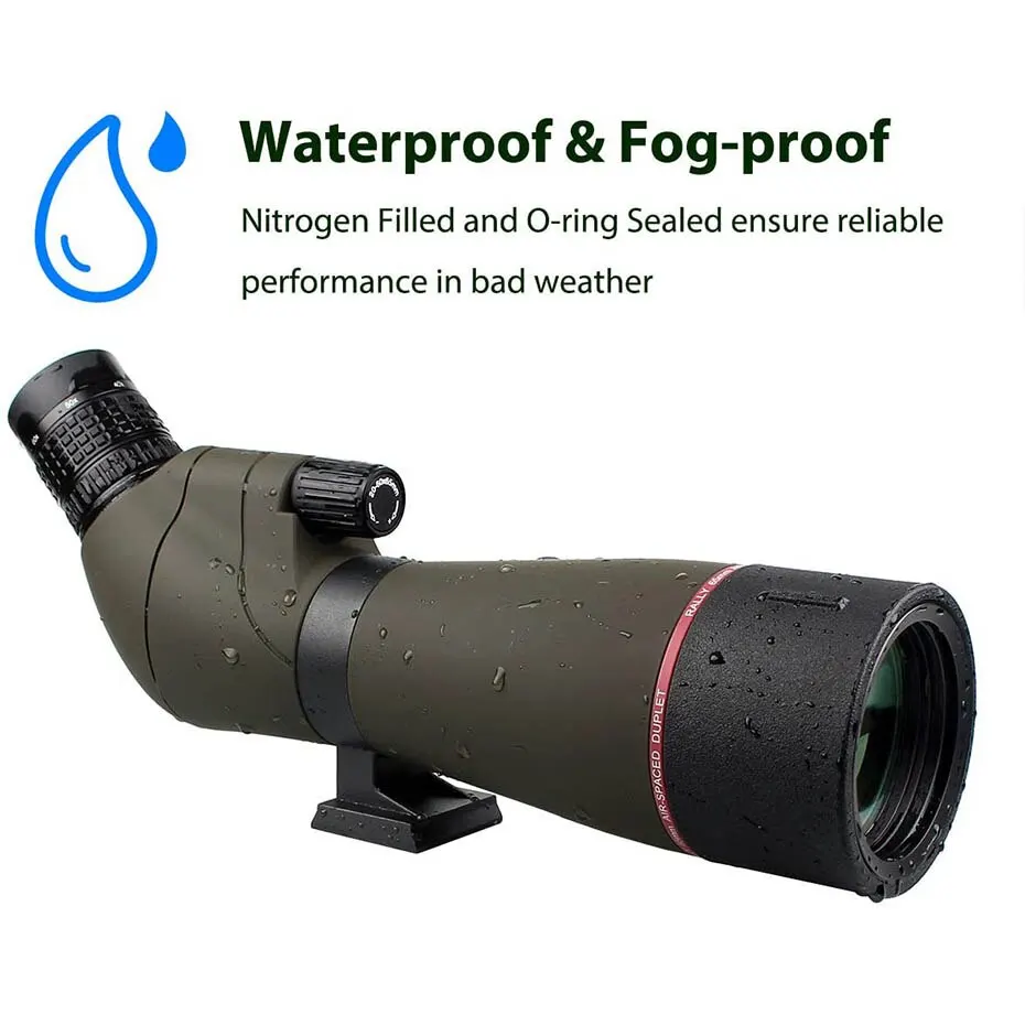 Imagem -02 - Binóculos Svbony Sv13 2060x80 com Zoom Prateado Mais Prisma mc Tratamento Multicamadas Ipx7 à Prova Dágua para Caça e Observação de Pássaros