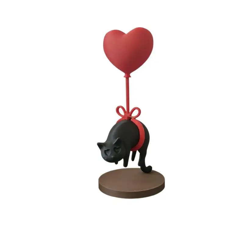 3D Printed Cat Heart Balloon Suspended Romantic Home Ornament Modern Bedroom Wedding party Table Decoration