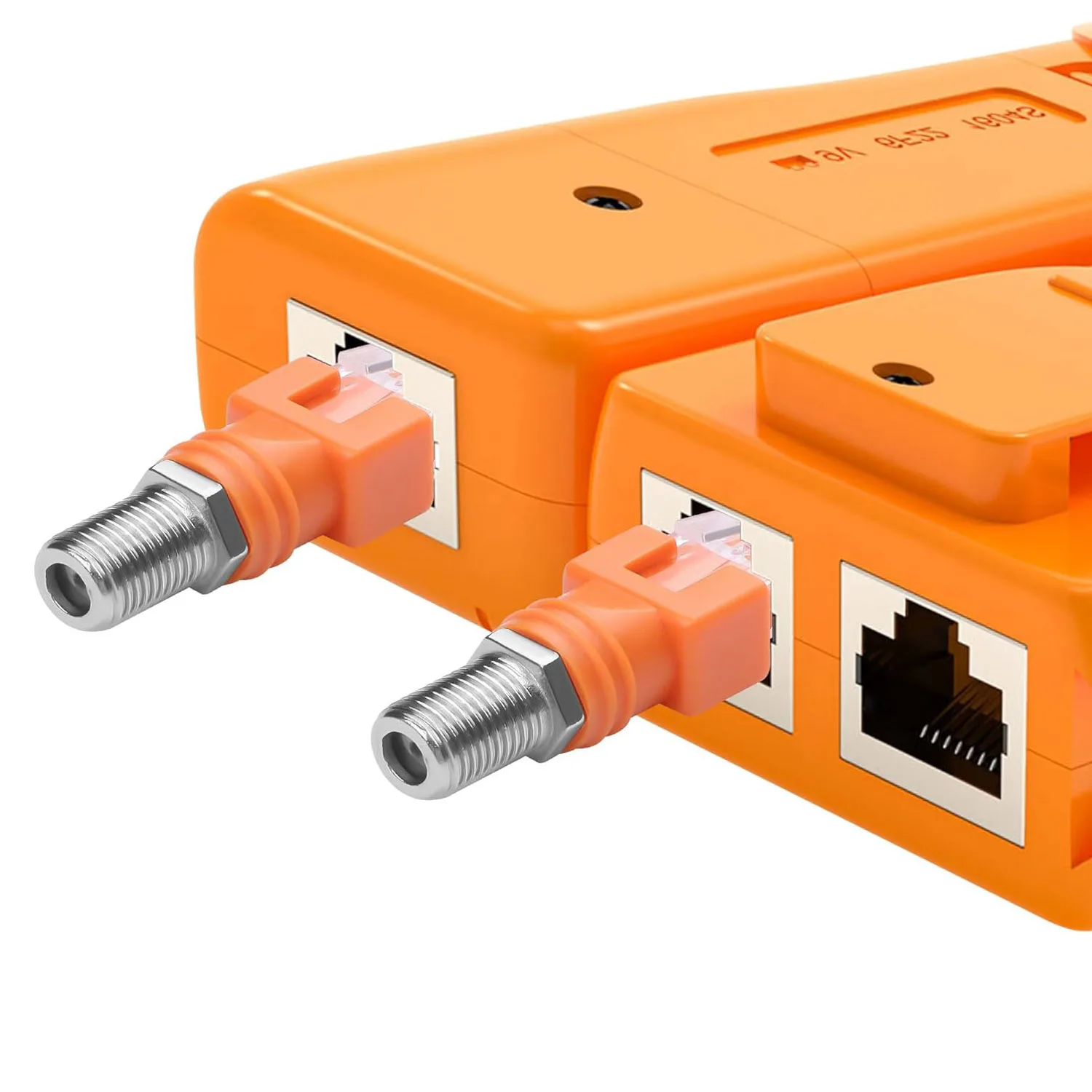 Conector hembra RF tipo F a enchufe macho RJ45, acoplador de barril Coaxial Ethernet, conector adaptador Coaxial para probador de línea, 10 Uds.