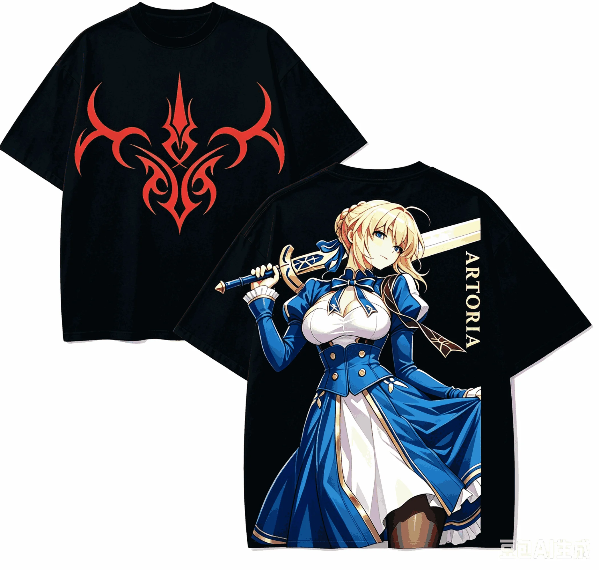 Fate stay night Anime Lover T-shirt Harajuku Cotton New Model High Street Retro Fashion Oversized Unisex Classic soft gift tees