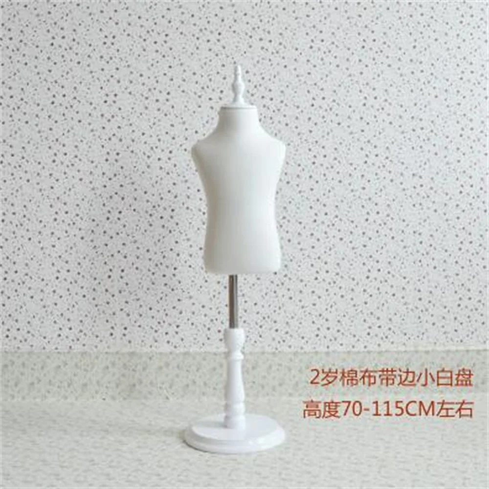 

Plastic Mannequin for Child Art, Half-Style Props, Clothing for Wedding, White Cotton Disc Chassis, Pet Model,1-2 Year B502