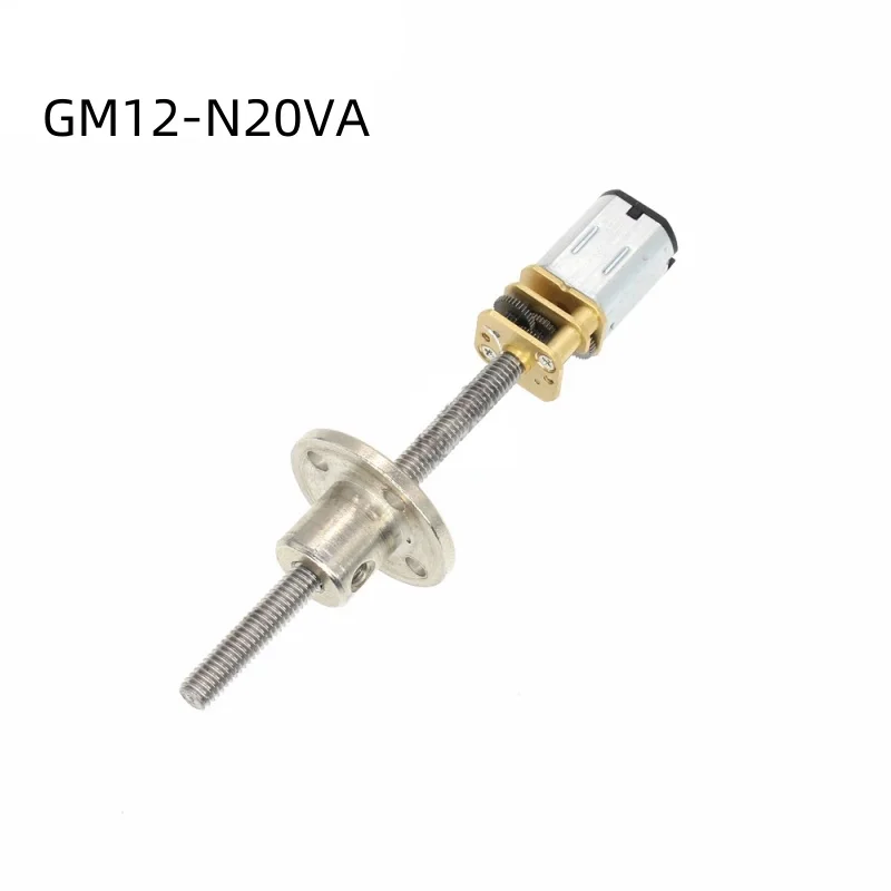 

GM12-N20VA DC Gear Motor M4*55mm Screw Threaded Shaft 3V/6V/12V With 4MM Flange Coupling GM12-N20VA